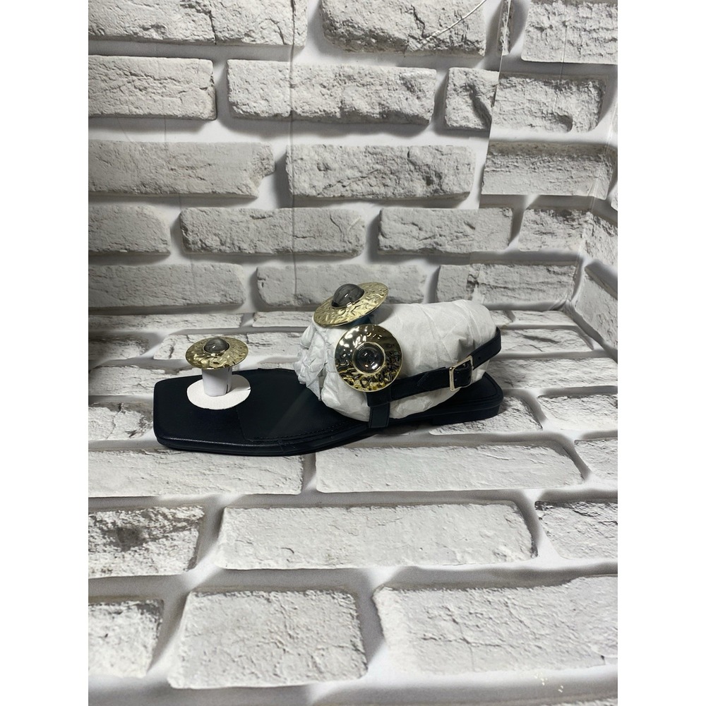 Katy‎ Perry Collections THE CAMIE STONE SANDAL in Black Women's Size 5M - Picture 3 of 9
